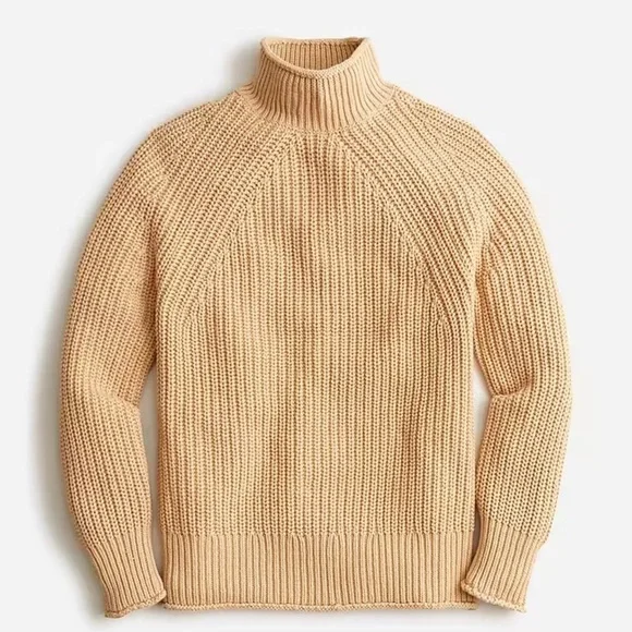 JCrew Relaxed Rollneck Sweater Light Brown - Size XL - Picture 4 of 7